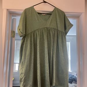 Green Entro Mini Babydoll Dress 💚